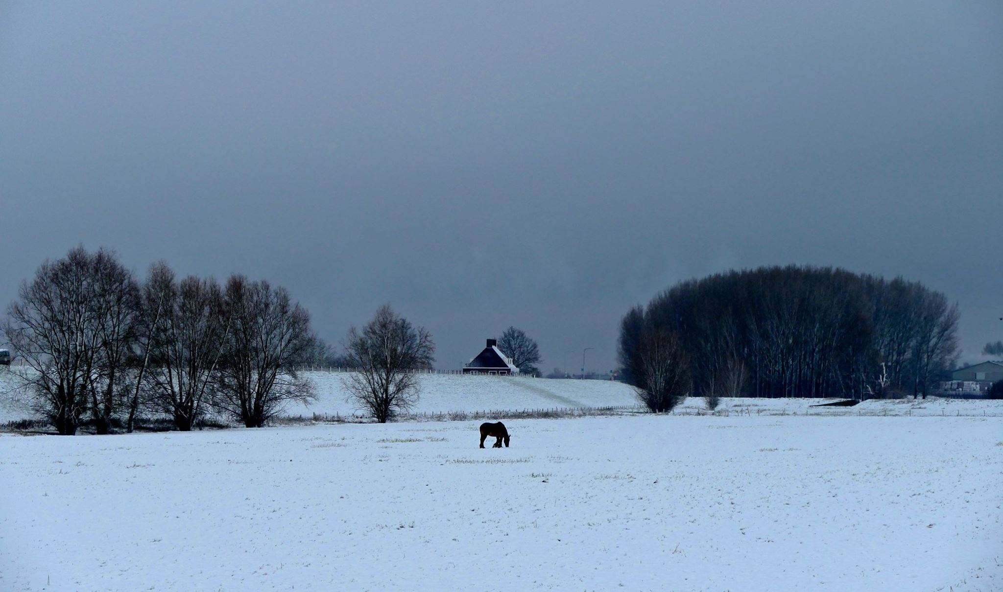 Sneeuw in Zende